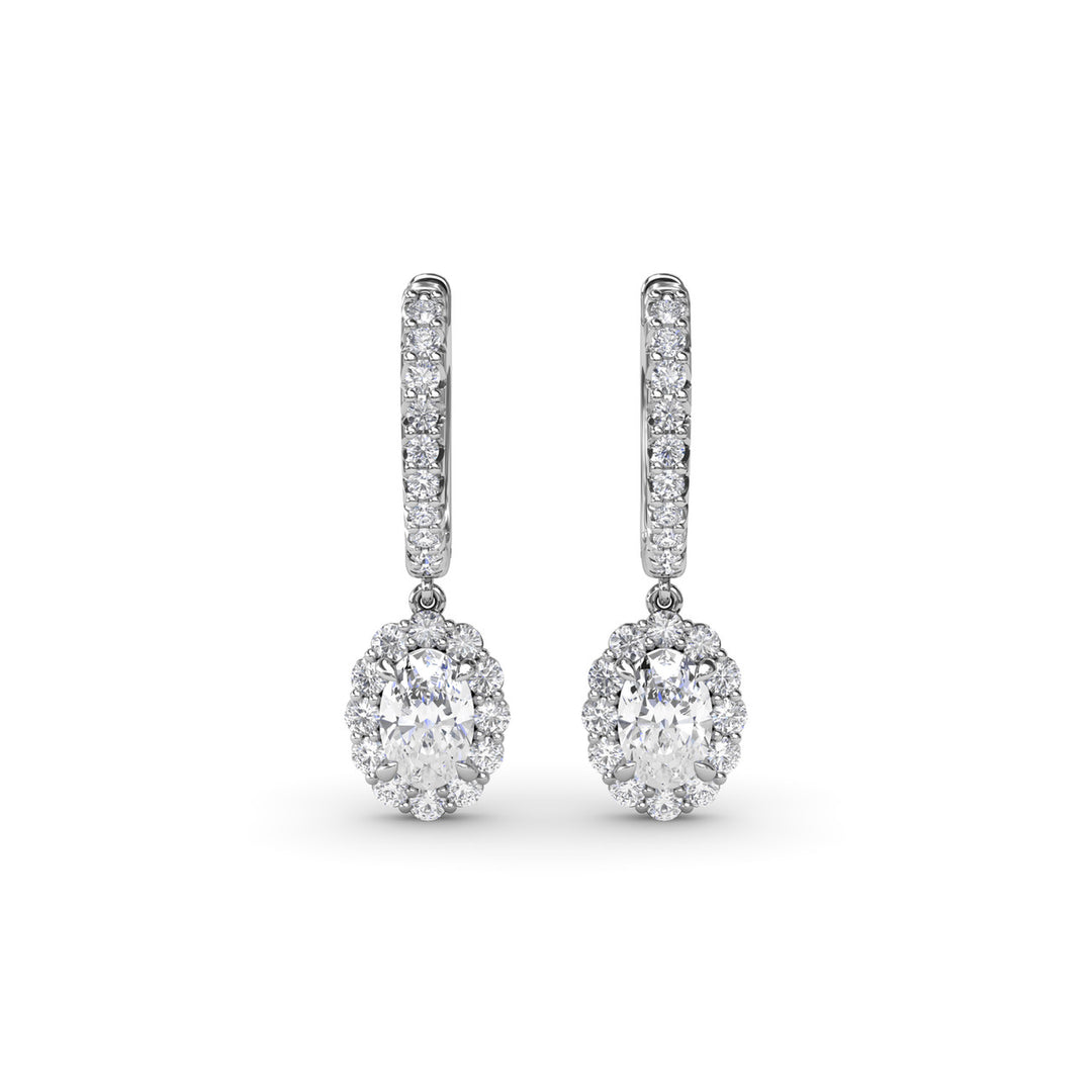 Dazzling Diamond Drop Earrings