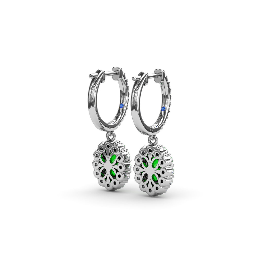 Dazzling Emerald and Diamond Drop Earrings