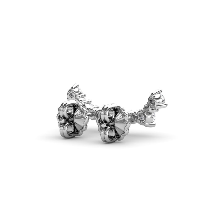 Five Stone Diamond Climber Earrings