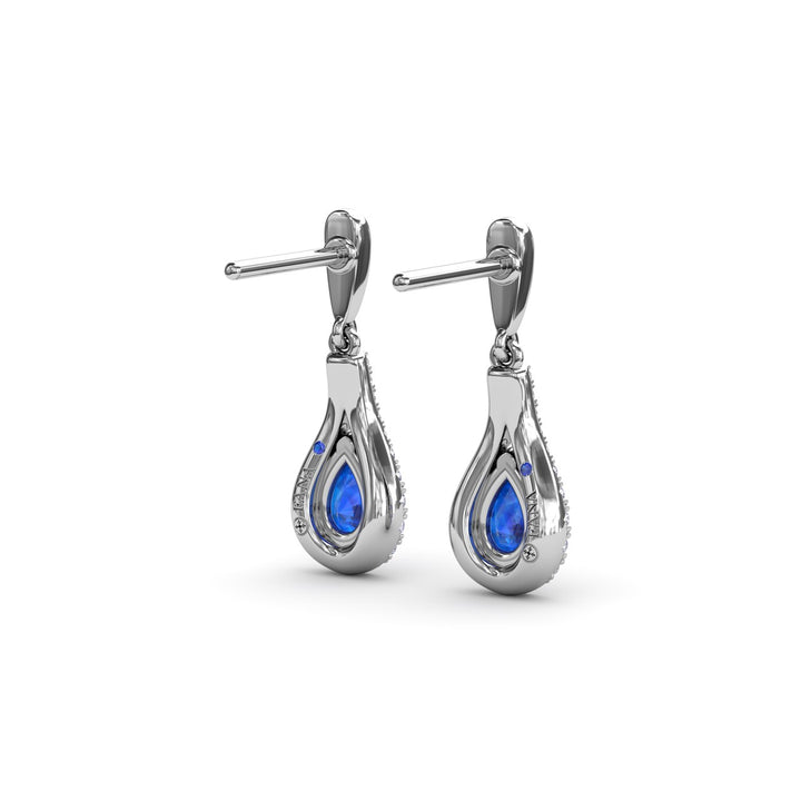 Glamourous Sapphire and Diamond Wrap Earrings