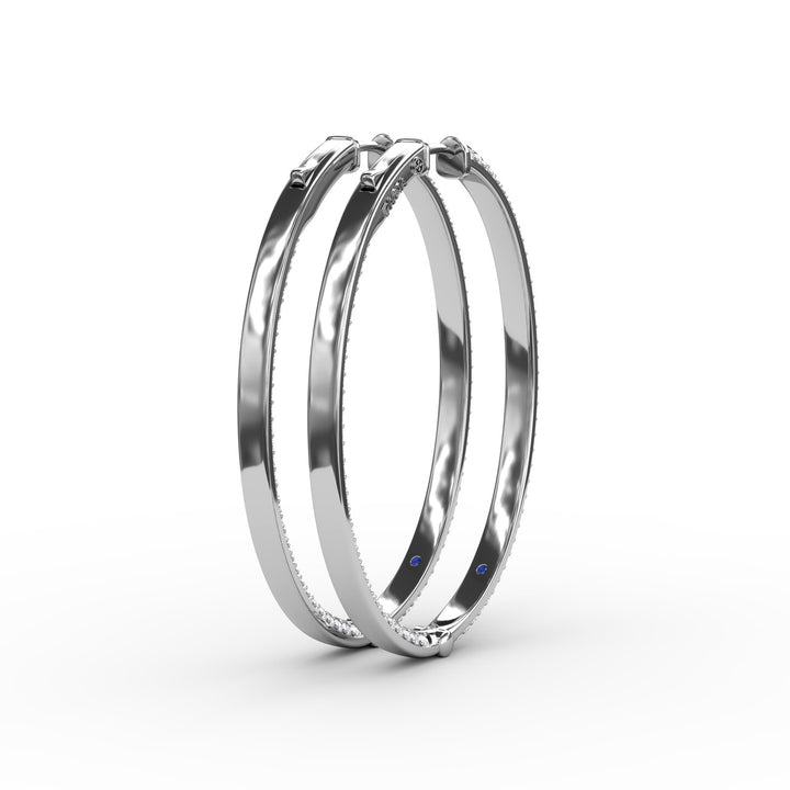 Knife Setting Diamond Hoop