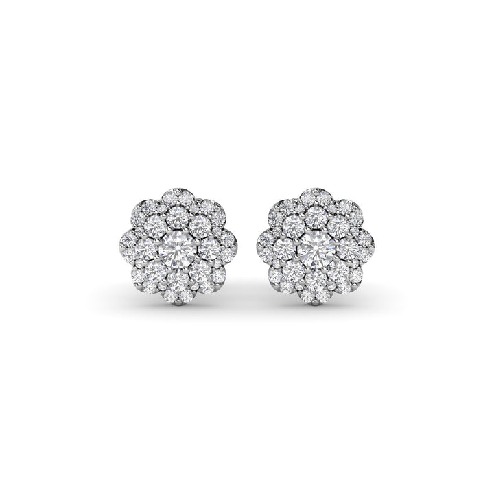 Magnolia Diamond Stud Earrings