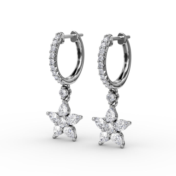 Catalina Diamond Star Drop Earrings