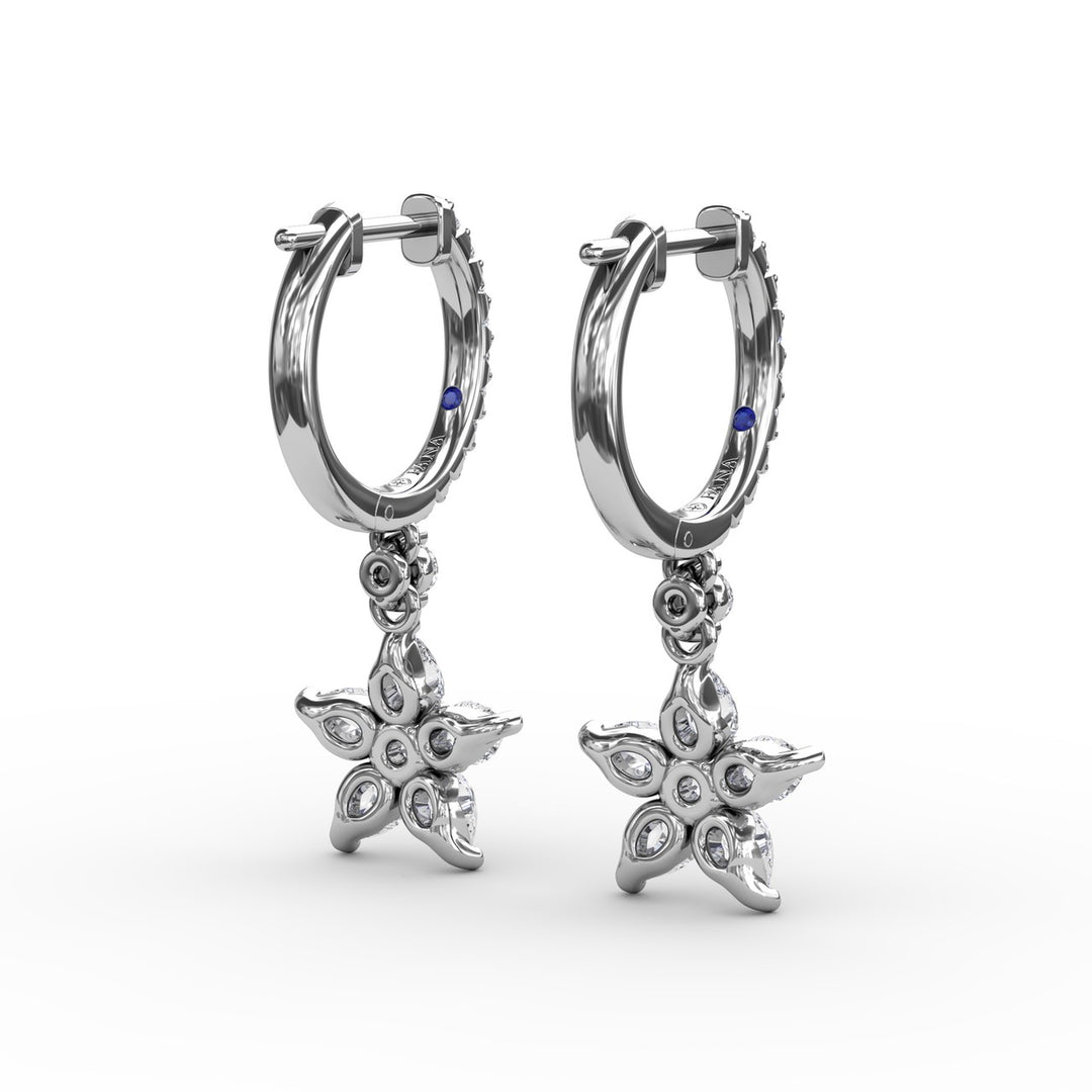 Catalina Diamond Star Drop Earrings