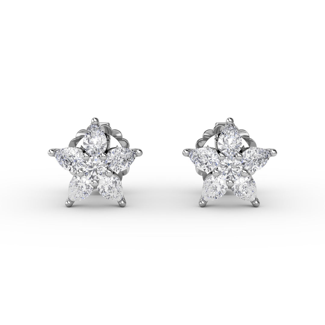 Catalina Diamond Star Stud Earrings