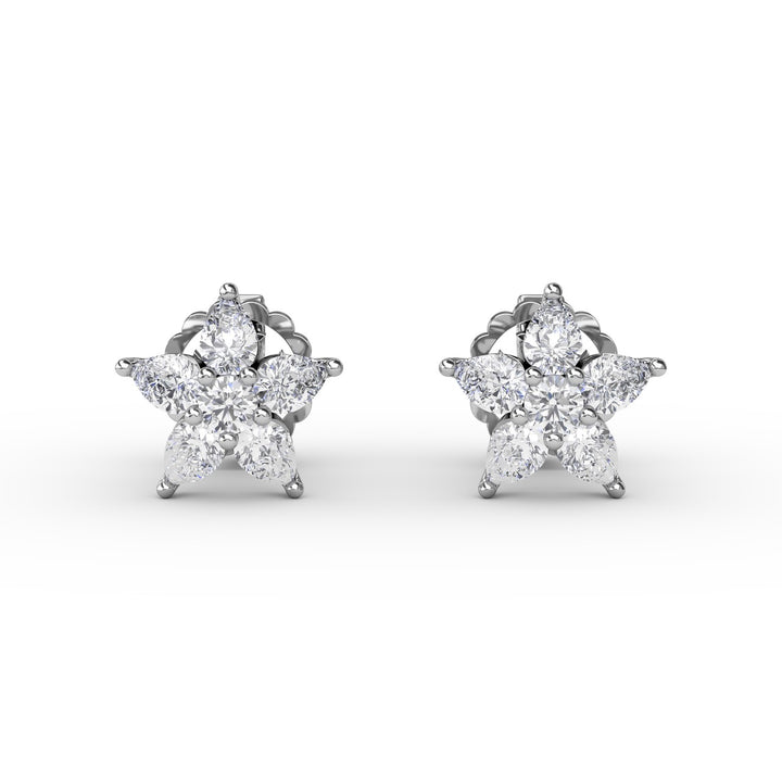 Catalina Diamond Star Stud Earrings