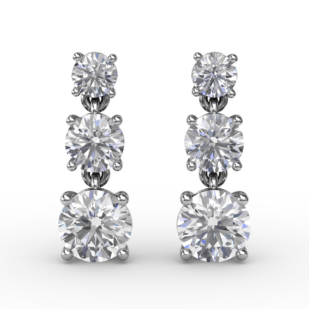 Empire Diamond Drop Earrings