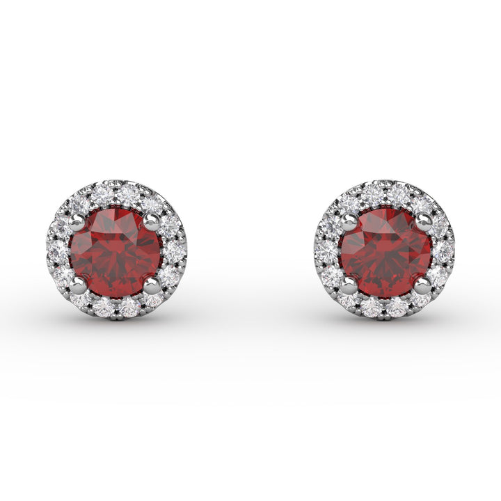 Dazzling Brilliant Cut Stud Earrings