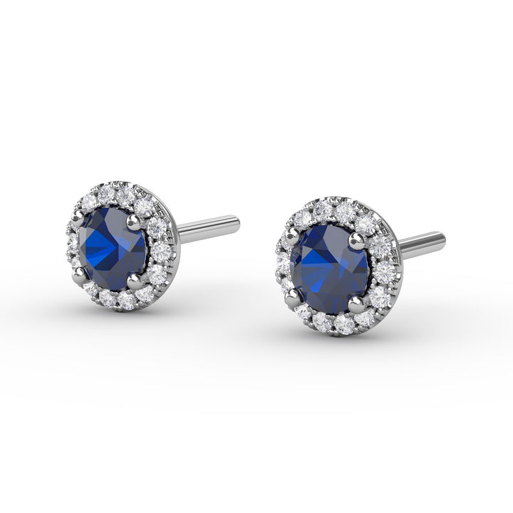 Dazzling Brilliant Cut Stud Earrings