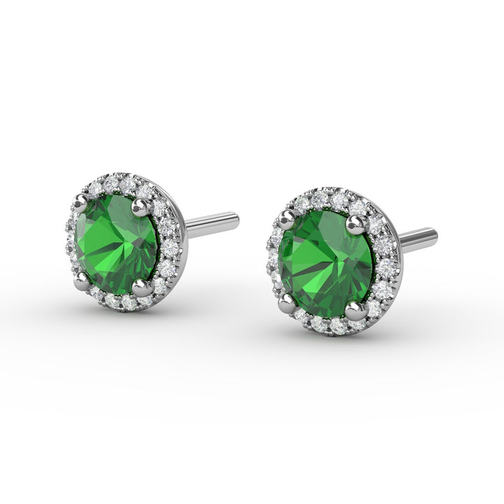 Dazzling Brilliant Cut Stud Earrings