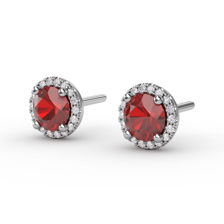 Dazzling Brilliant Cut Stud Earrings