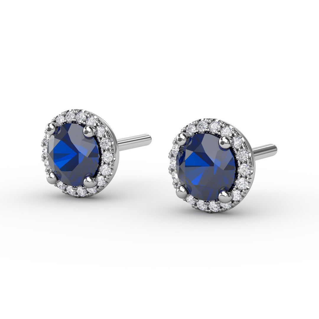 Dazzling Brilliant Cut Stud Earrings