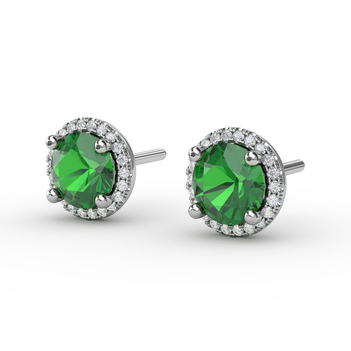 Dazzling Brilliant Cut Stud Earrings