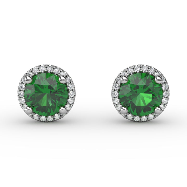 Dazzling Brilliant Cut Stud Earrings