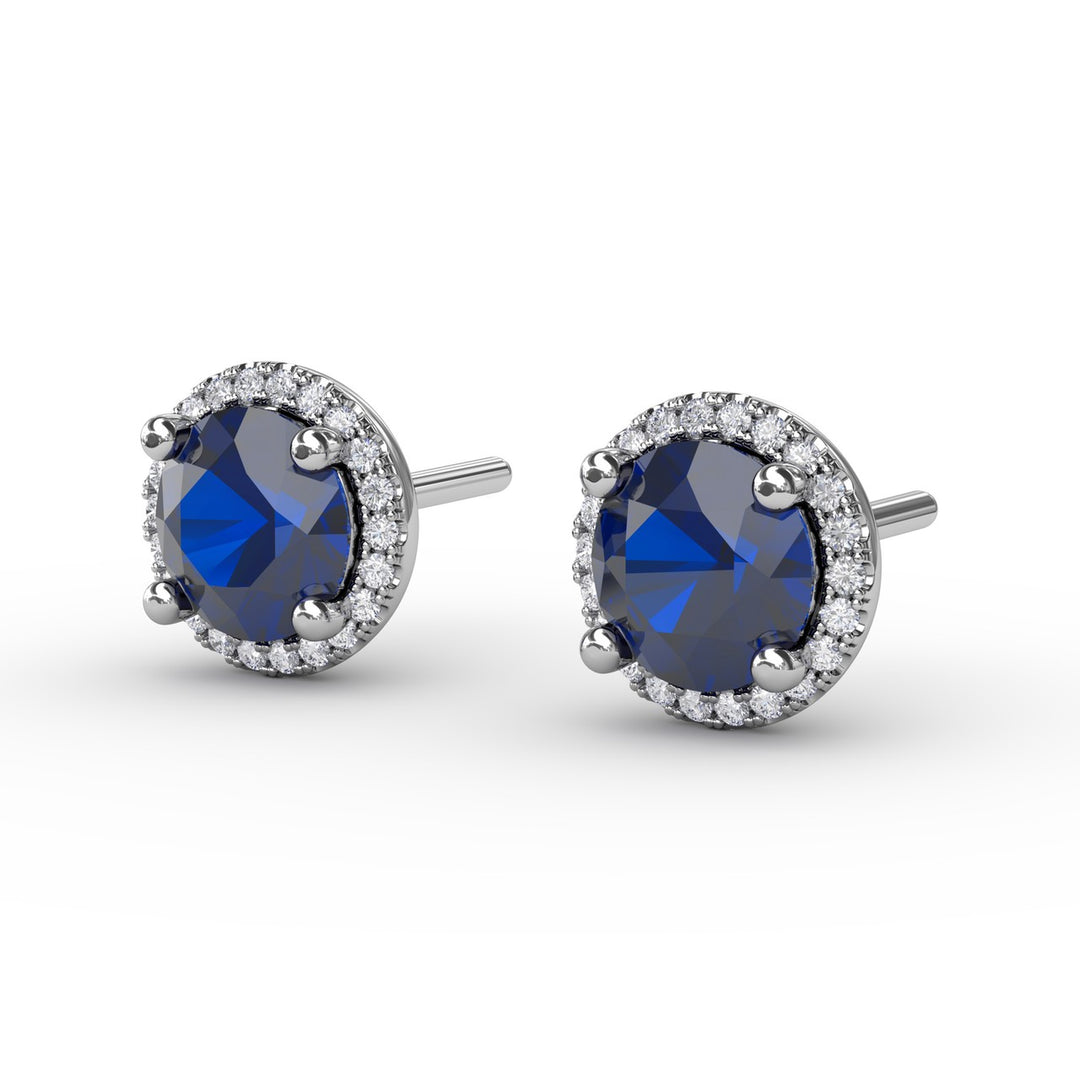 Dazzling Brilliant Cut Stud Earrings