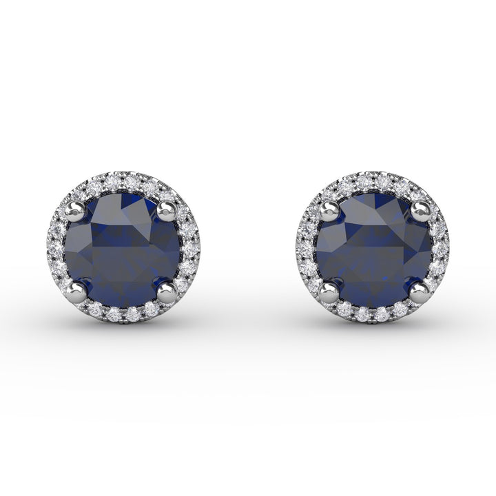 Dazzling Brilliant Cut Stud Earrings