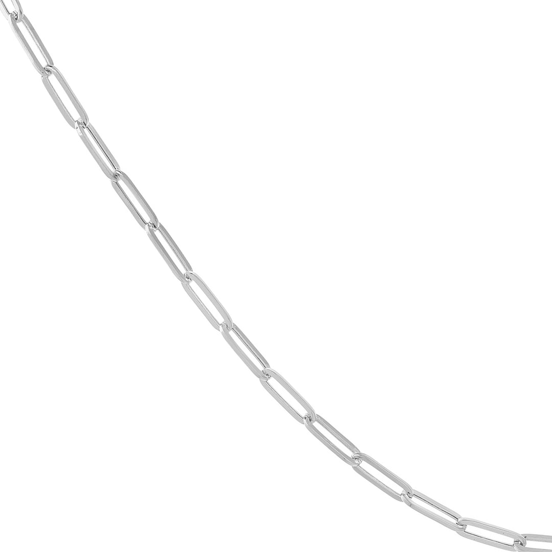 3.80mm Hollow Paper Clip Chain with Pear Lock