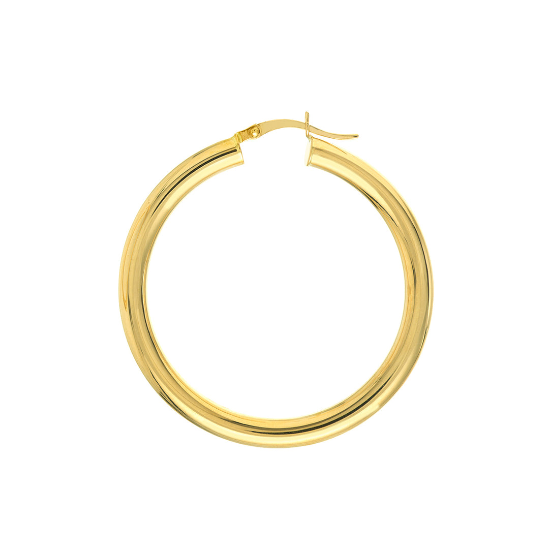 40mm x 4mm Polished Hoop Earrings