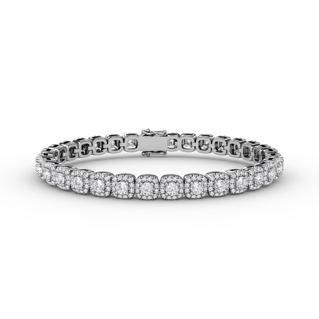 Cushion Cut Diamond Bracelet