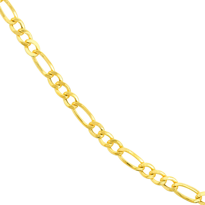 4.90mm Hollow Cuban Figaro Chain