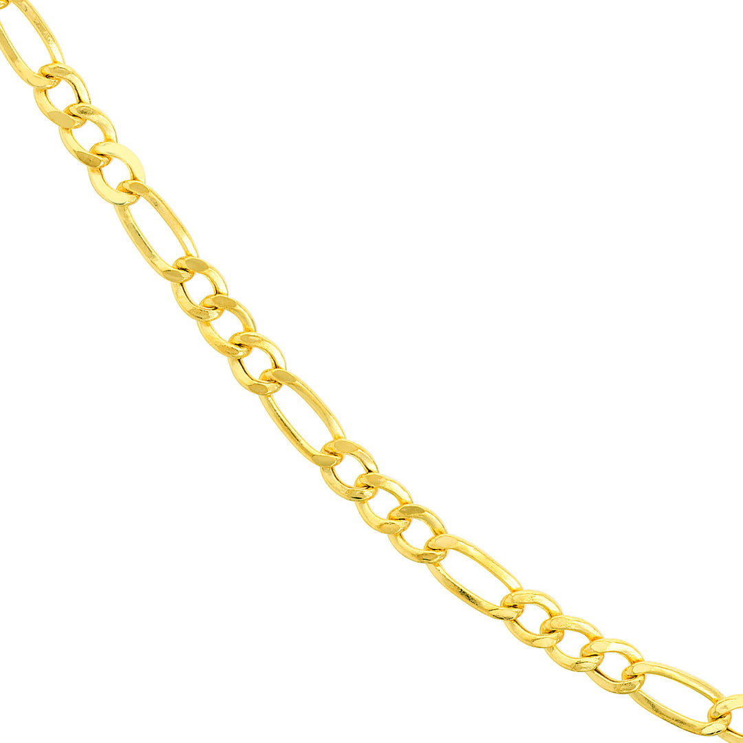 4.90mm Hollow Cuban Figaro Chain