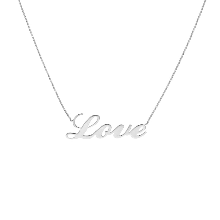 Cursive Love Adjustable Necklace