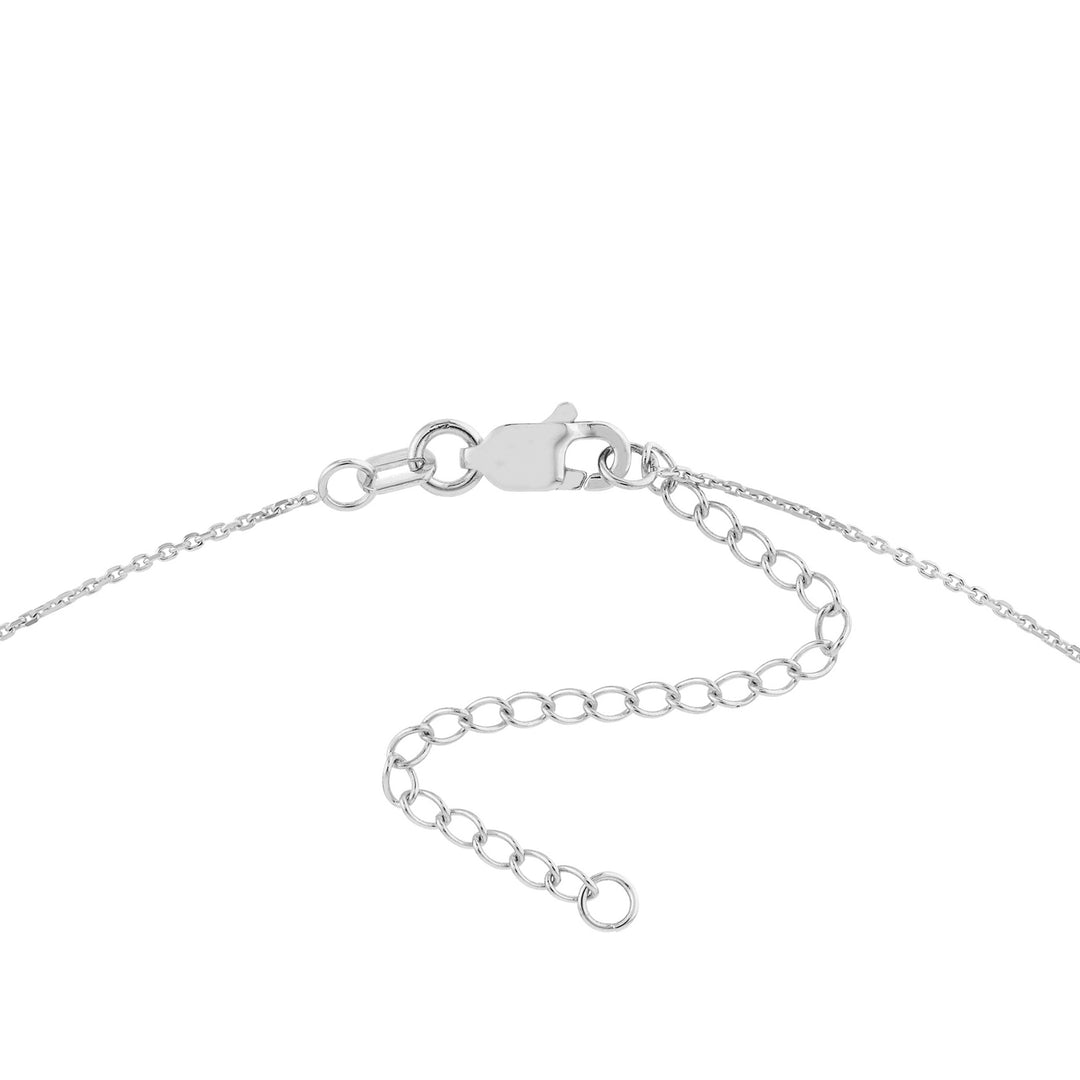 Curved Bar Adj. Necklace with 1/6tcw Diamond