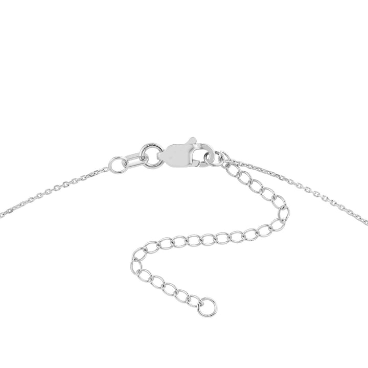 Curved Bar Adj. Necklace with 1/6tcw Diamond