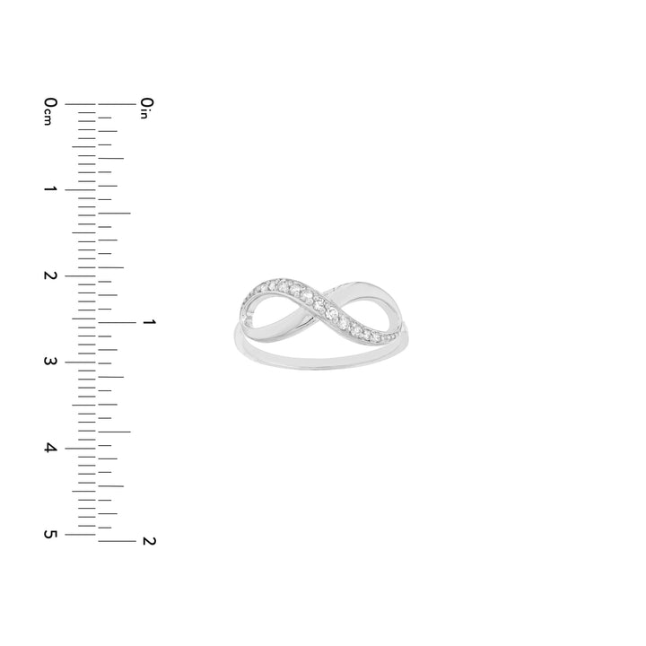 Infinity Ring with 1/4tcw Diamond