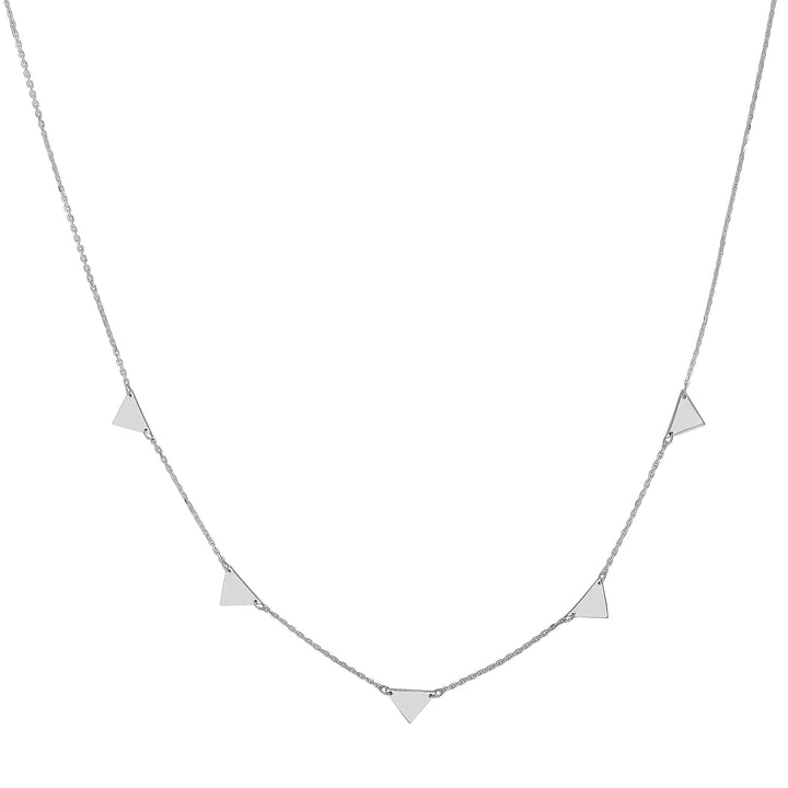 Mini Inverted Triangles Adjustable Necklace