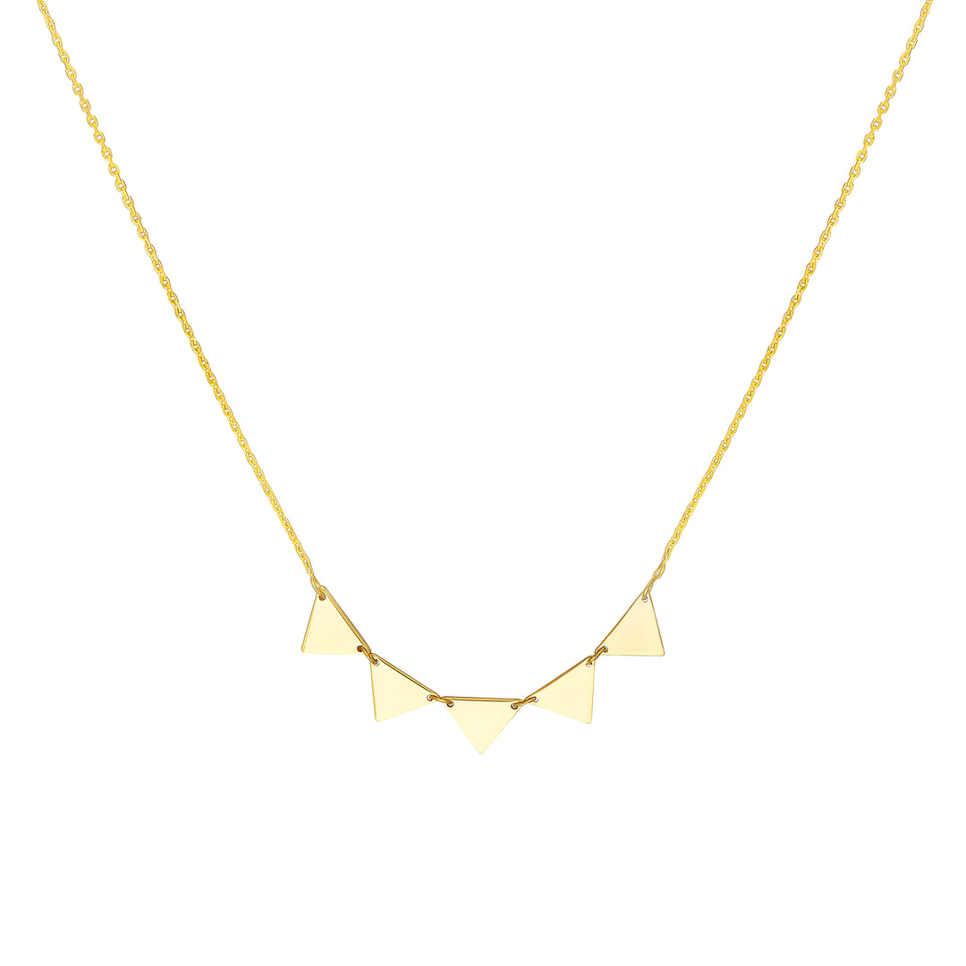 Mini Triangle Tribal Pattern Necklace