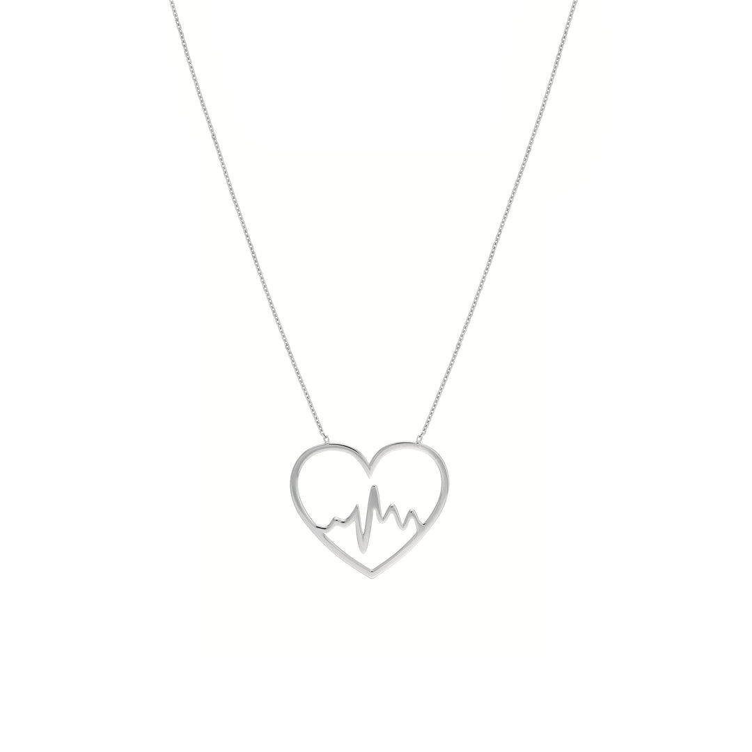 Heart Beat In Heart Adjustable Necklace