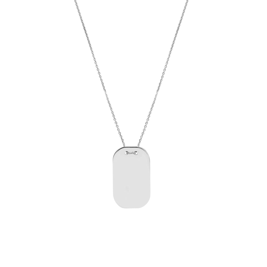 Engravable Dog Tag Adj. Necklace