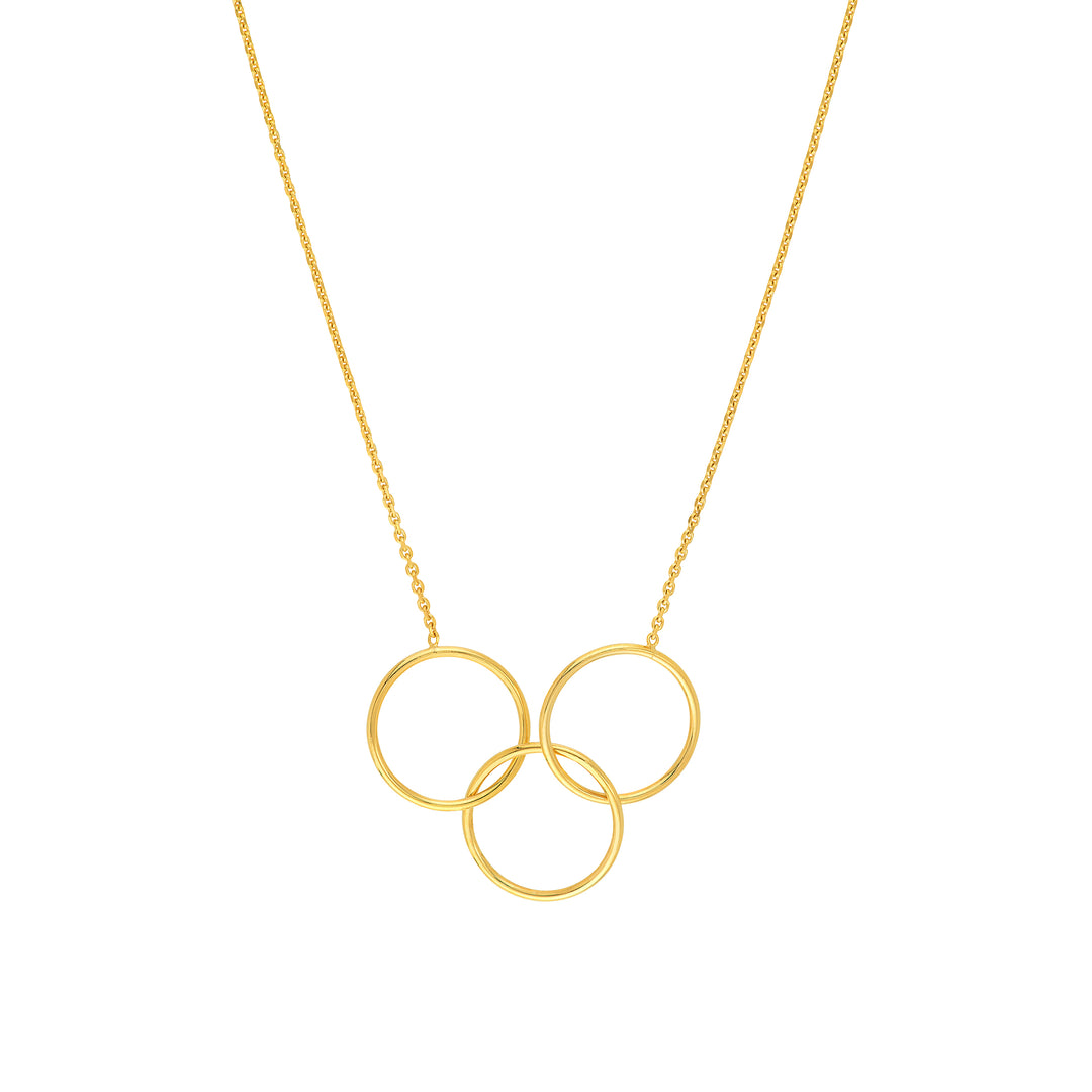 Interlocking Open Circles Necklace