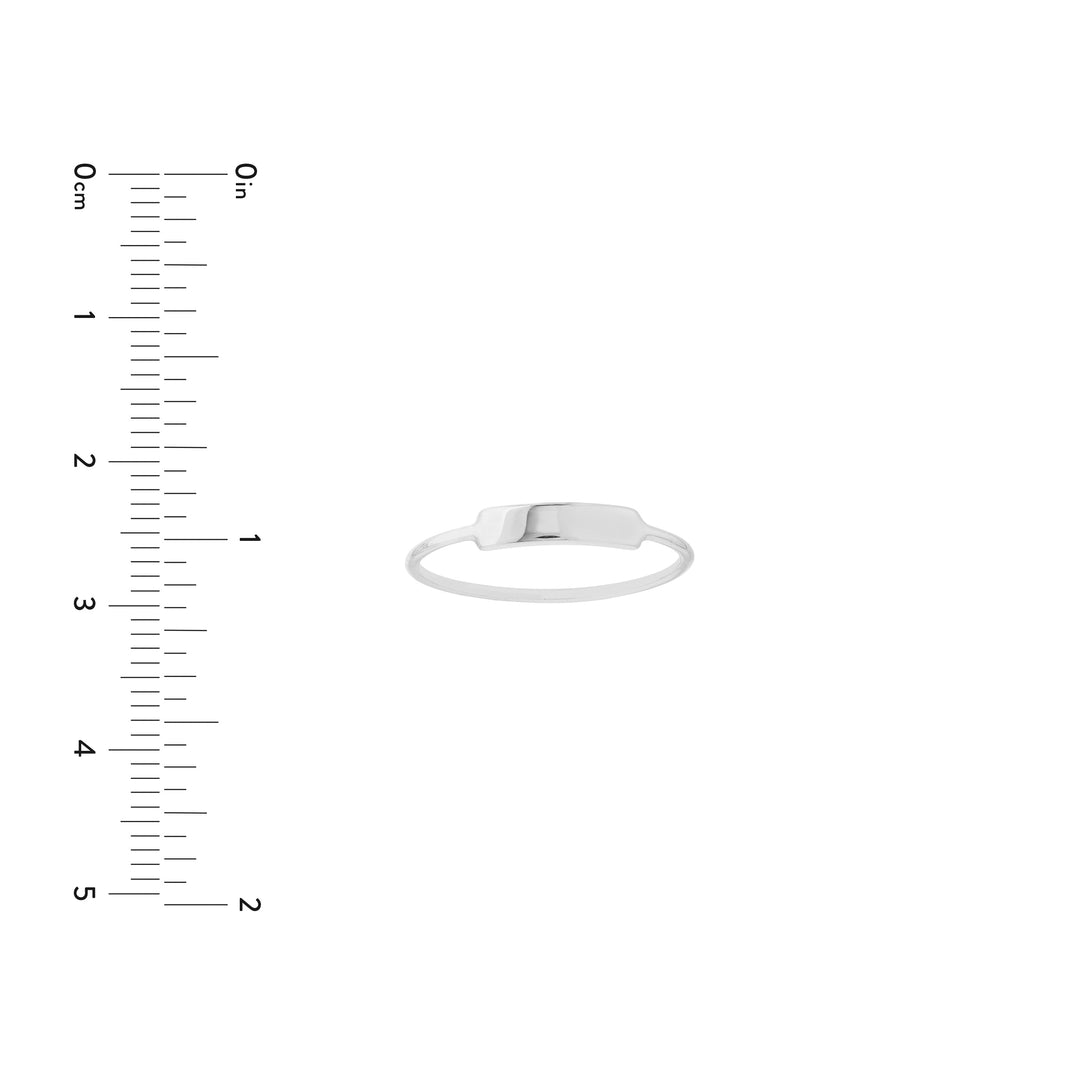 Small ID Bar Wire Ring