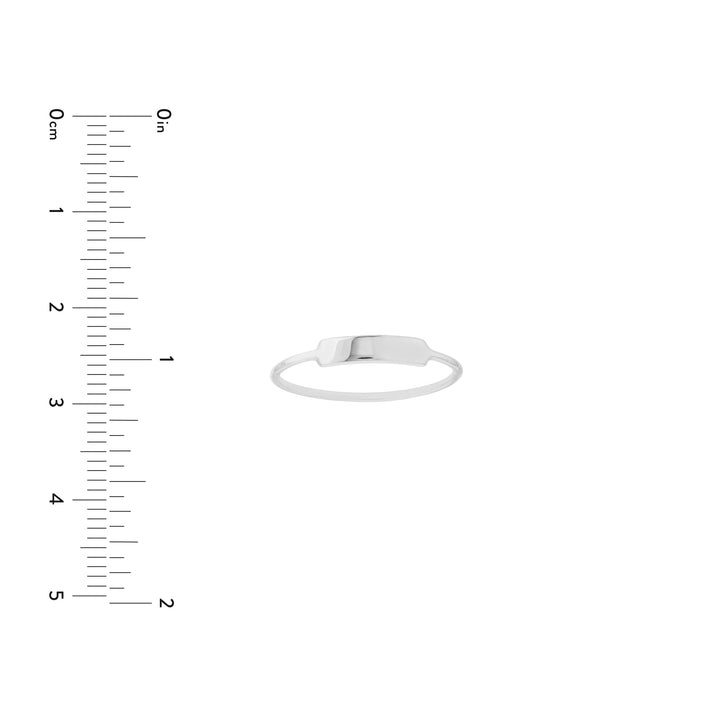 Small ID Bar Wire Ring