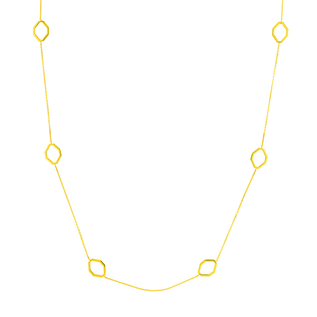 Geometric Stations Adjustable Necklace