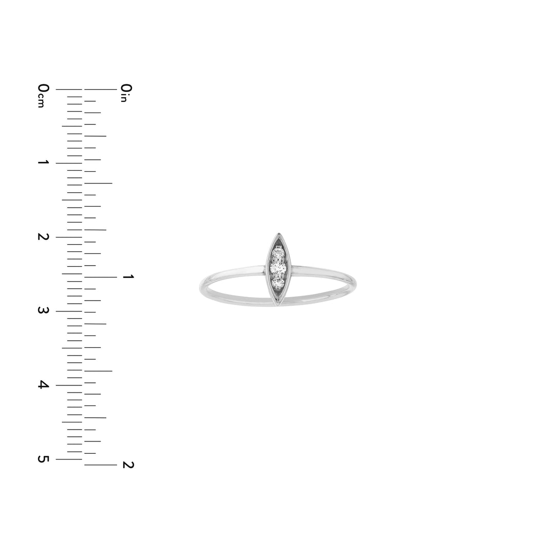 1/20tcw Marquise Diamond Cluster Ring