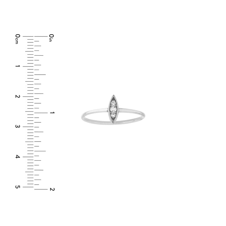 1/20tcw Marquise Diamond Cluster Ring