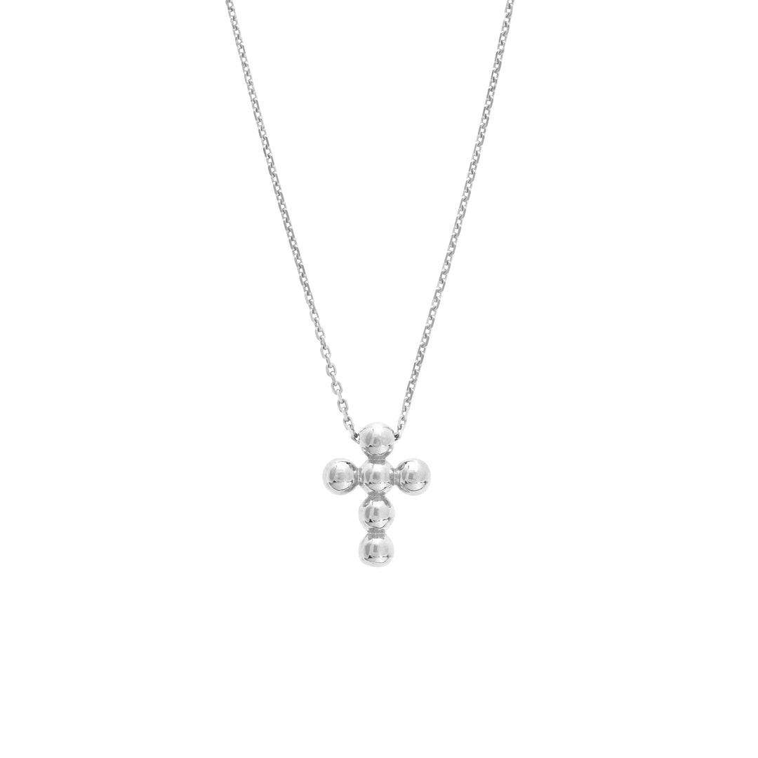 Beaded Mini Cross Adjustable Necklace