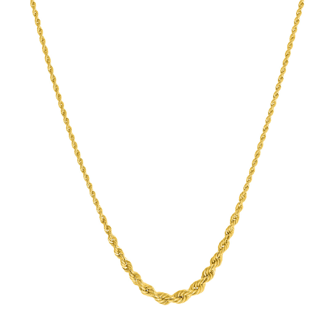 Graduated Rope Chain Necklace