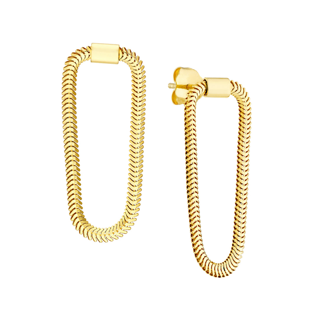 Loop Snake Chain Earrings