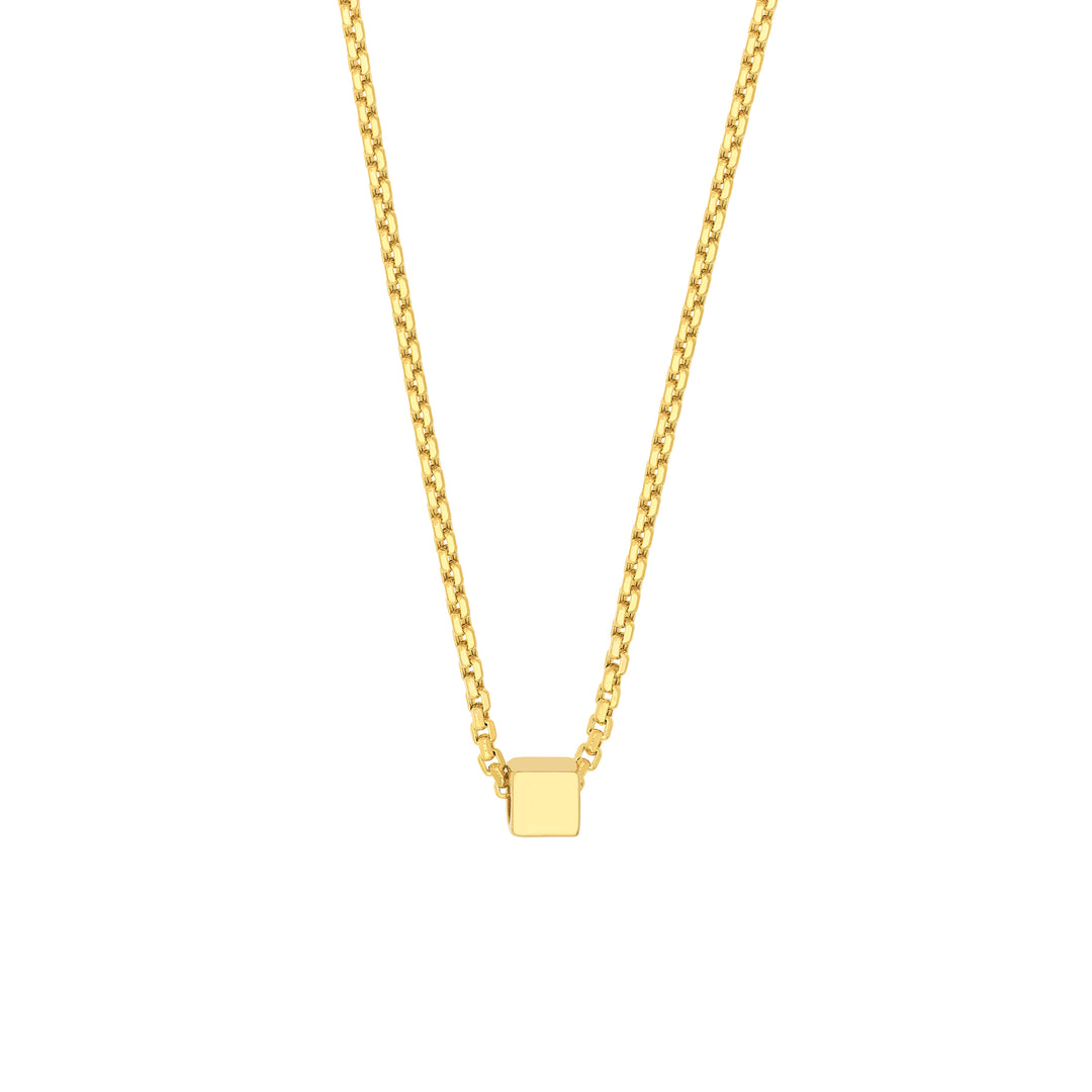 Engravable Square Necklace