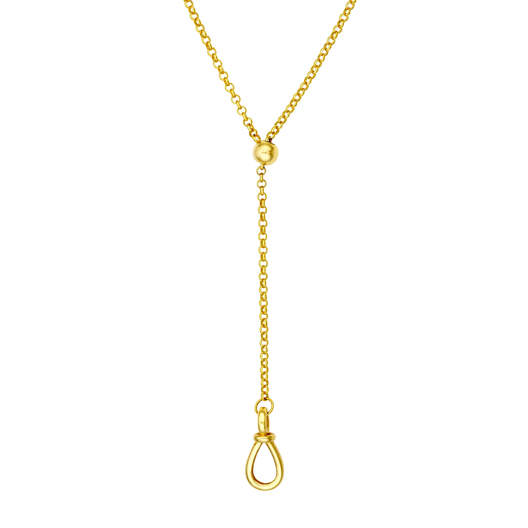 Pull Over Rolo Lariat Necklace