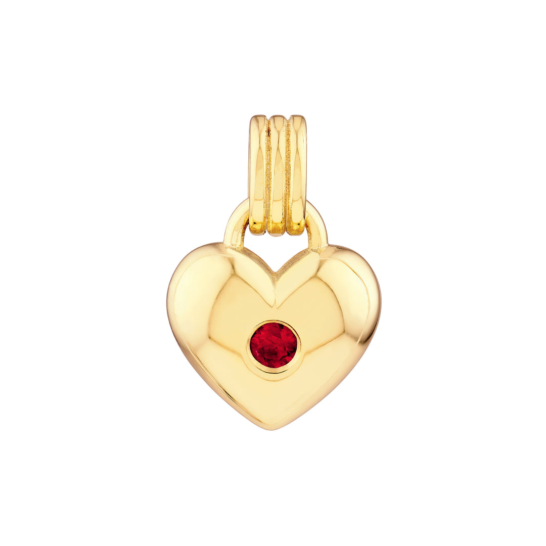 Ruby Heart Pendant