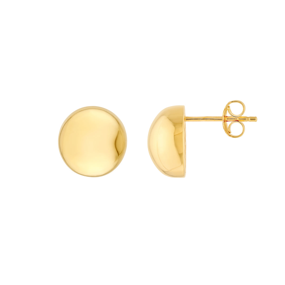 Puffy Round Stud Earrings