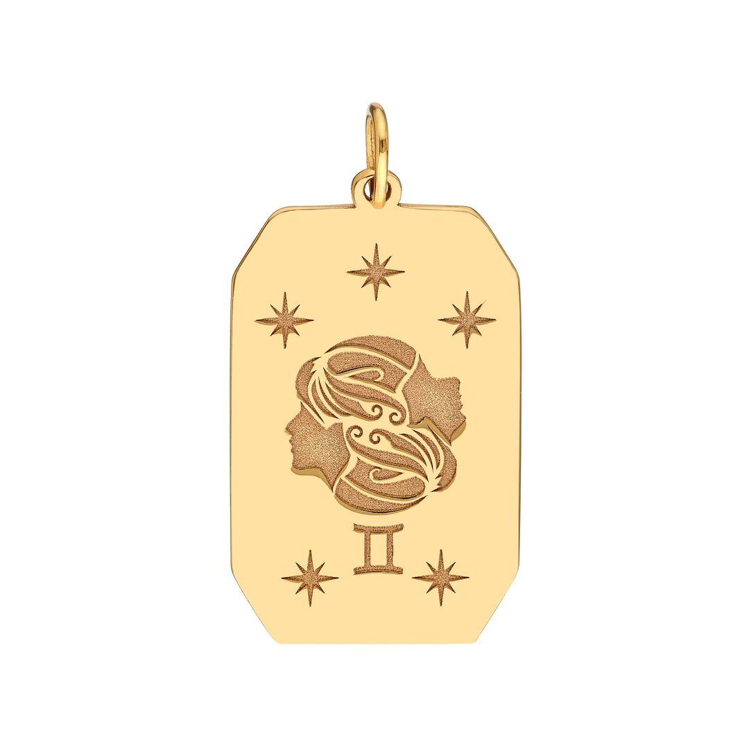 Gemini Engraved Pendant