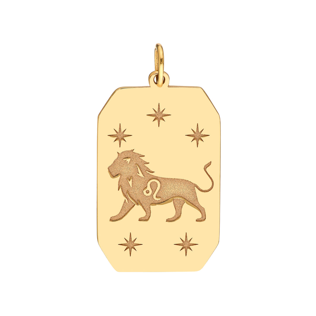 Leo Engraved Pendant