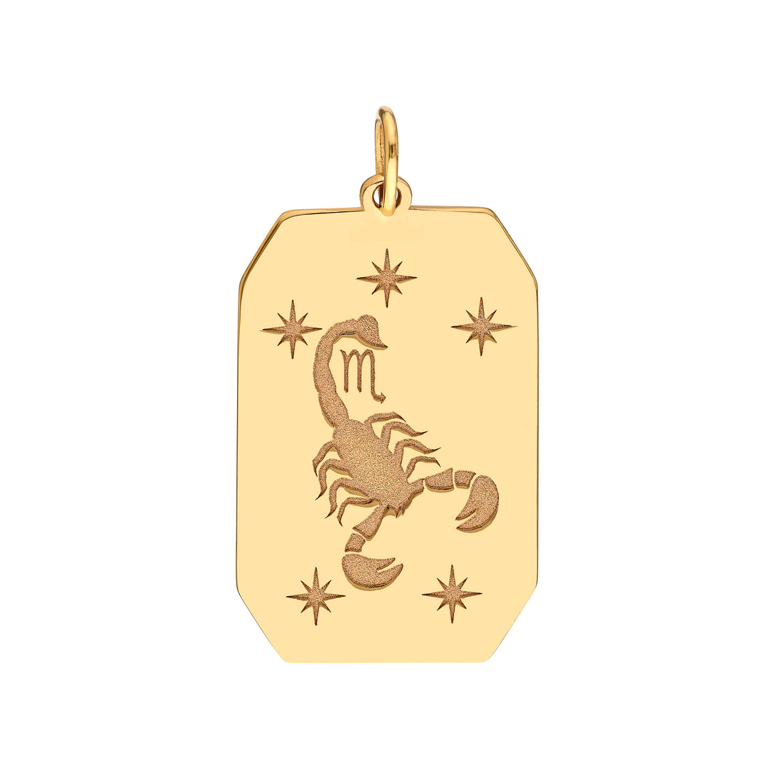 Scorpio Engraved Pendant