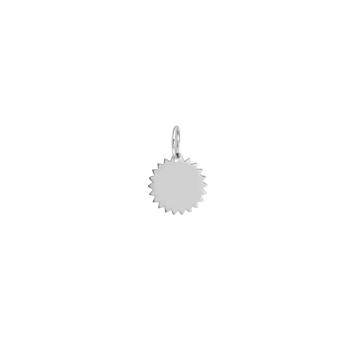 Small Jagged Circle Engravable Charm